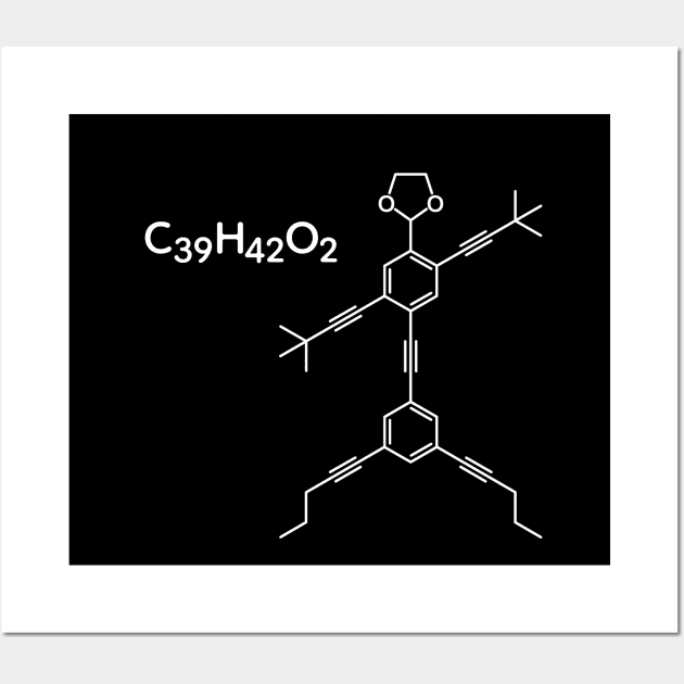 NANOPUTIAN Synthetic Molecule C39H42O2 Wall Art by Decamega